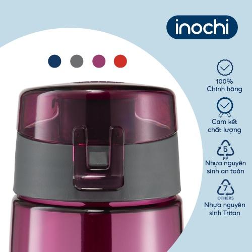 Bình nước thể thao Inochi- Kita Active 500ml - Nút bấm mở bình tiện dụng.