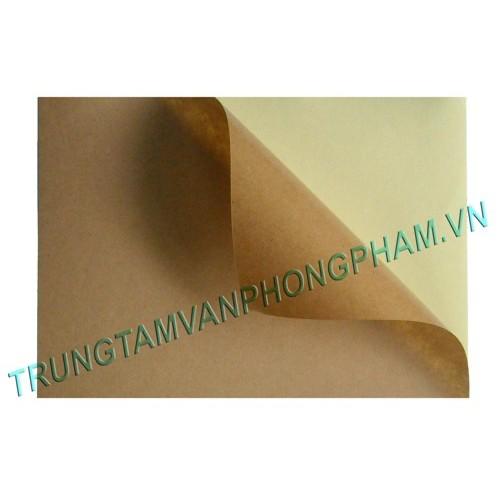 Giấy decal màu bao xi măng da bò màu giấy Kraft A4
