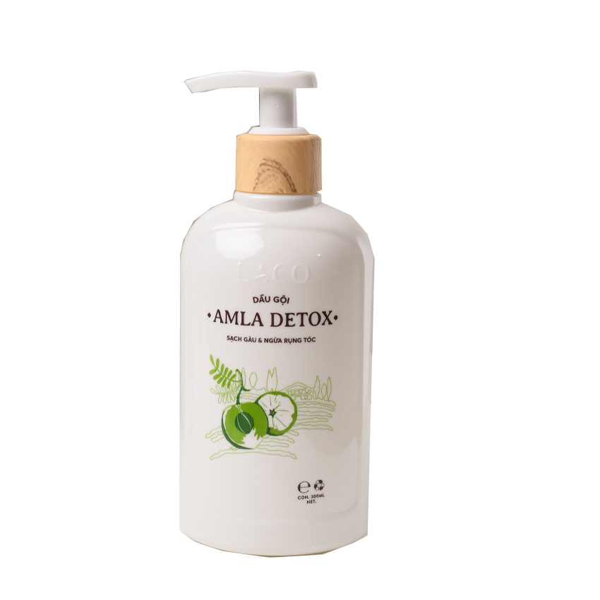 Dầu gội hữu cơ LACO Amla Detox sạch gàu và ngừa rụng tóc