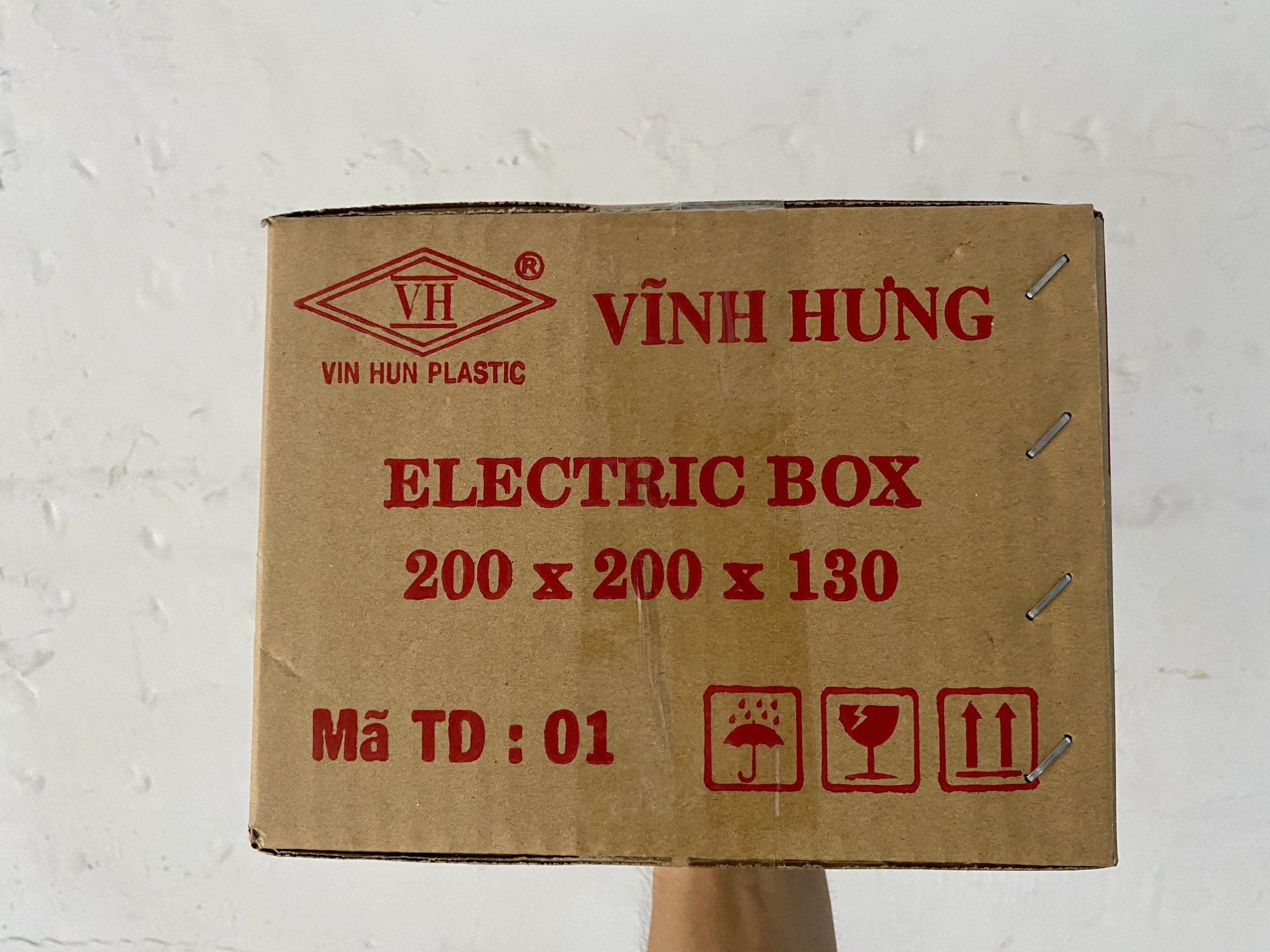 Tủ nhựa ABS - 200x200x130mm - Trắng - Hàng Nhập Khẩu