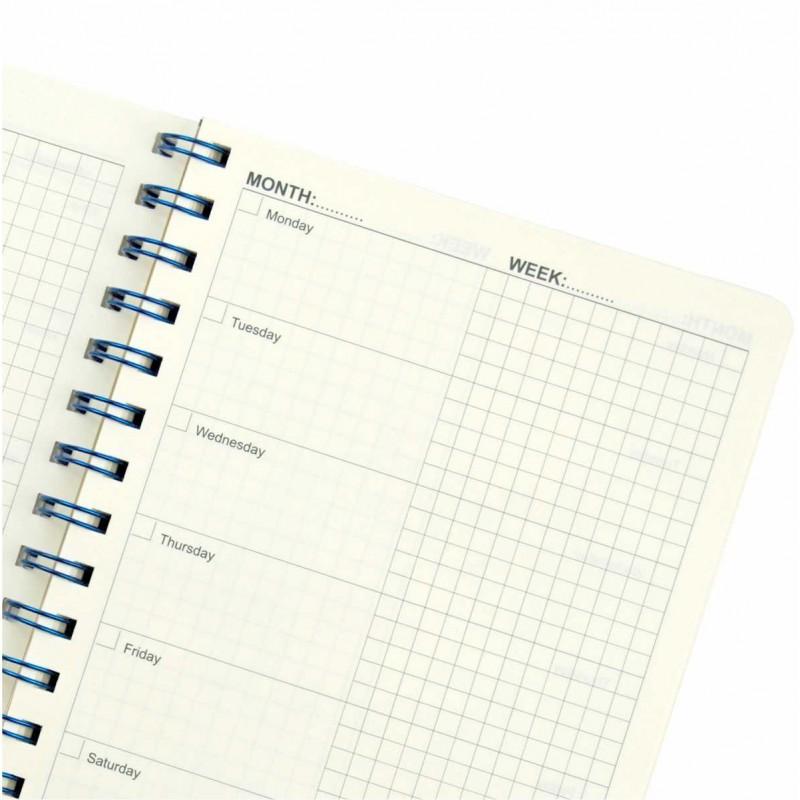 Sổ kế hoạch lò xo kép Planner KLONG A5 200 trang 72,4/76; MS: 945