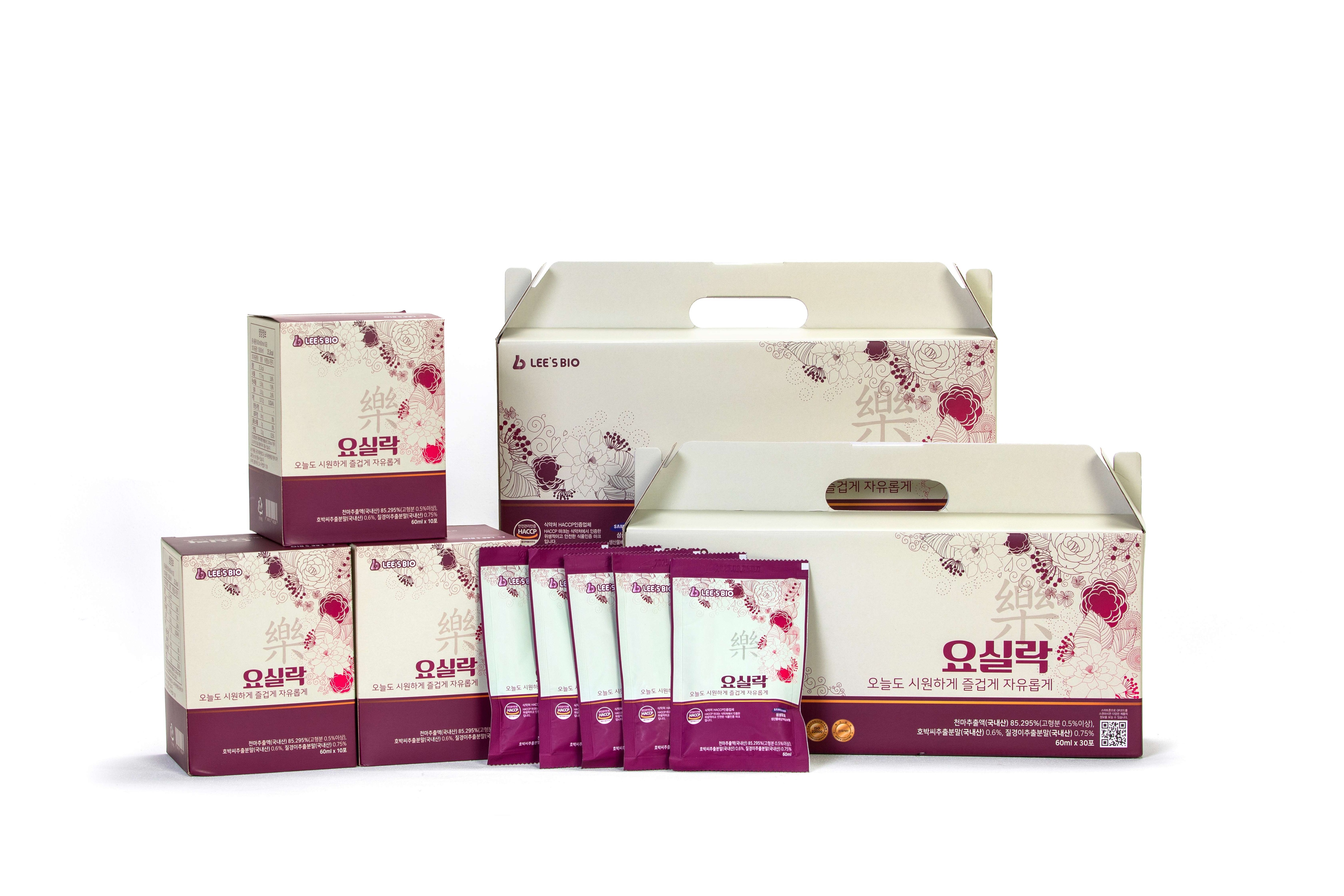 Nước Yosillock Chunmani Lee's Bio Cải Thiện Sức Khỏe Hệ Tiết Niệu & Bổ Thận Nữ 60ml x 30 gói/ thùng