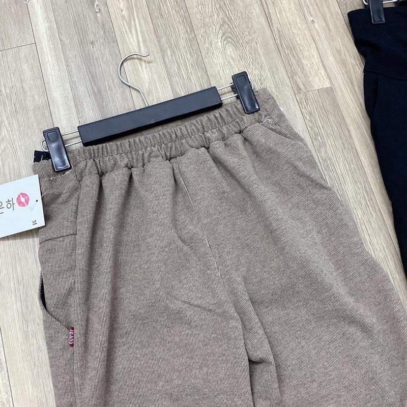 Quần dài bà bầu mùa đông chất dạ tăm joger dáng thể thao bo gấu công sở hàng thiết kế trẻ trung đẹp giá rẻ Qdatam05