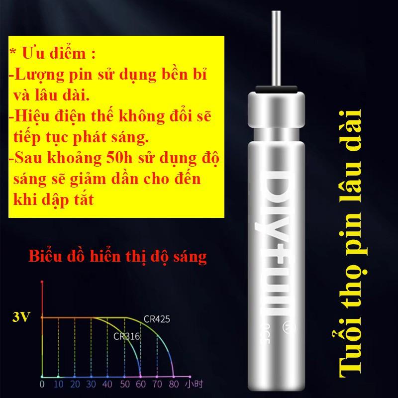 Pin Điện Tử Dlyfull CR-425 Chuyên lắp phao câu đài câu đêm PIN-CR-425