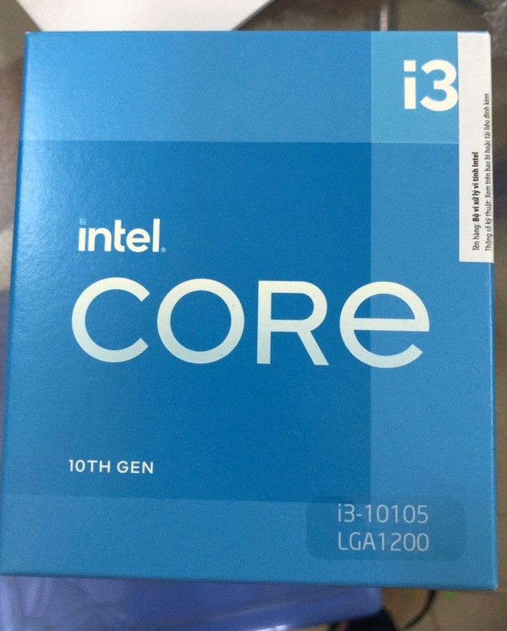 CPU Intel Core i3 10105 3.7GHz Socket 1200 4 Nhân 8 Luồng 6MB - Hàng chính hãng