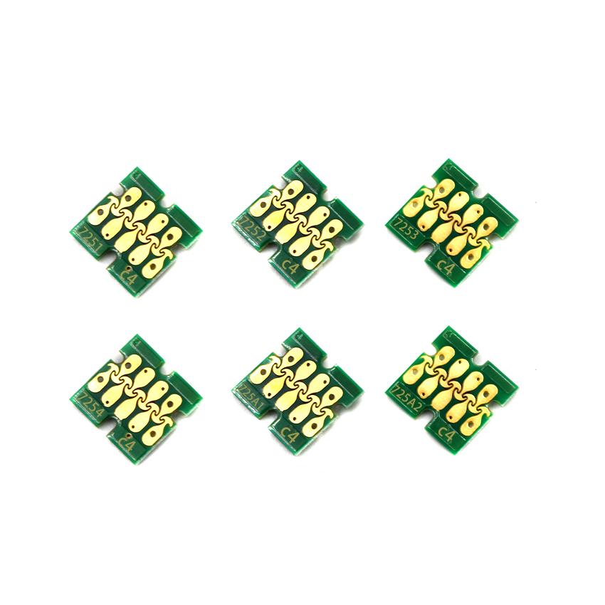 T7251-T7254 T725A Hộp Mực Trắng Chip Cho Epson SureColor F2000 F2100 SC-F2000 SC-F2100 Máy In T725A00 Trắng Chip