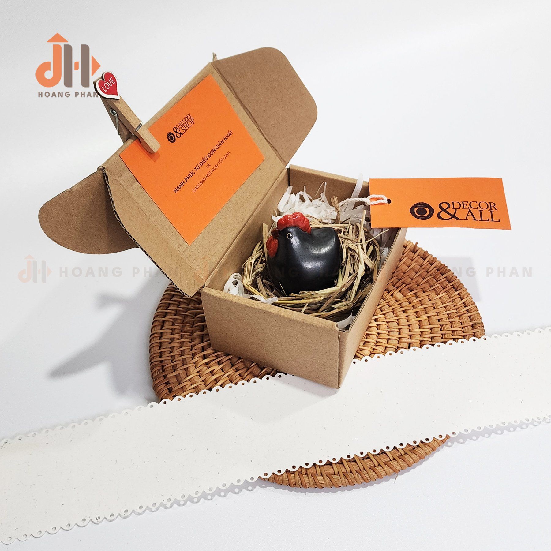 Bộ Ổ Gà Ô Kê chặn giấy, trang trí - Phiên bản 01