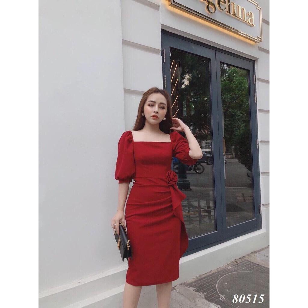 Đầm body dự tiệc kết hoa - phối bèo cực đẹp cho quý cô/ Có size XXL