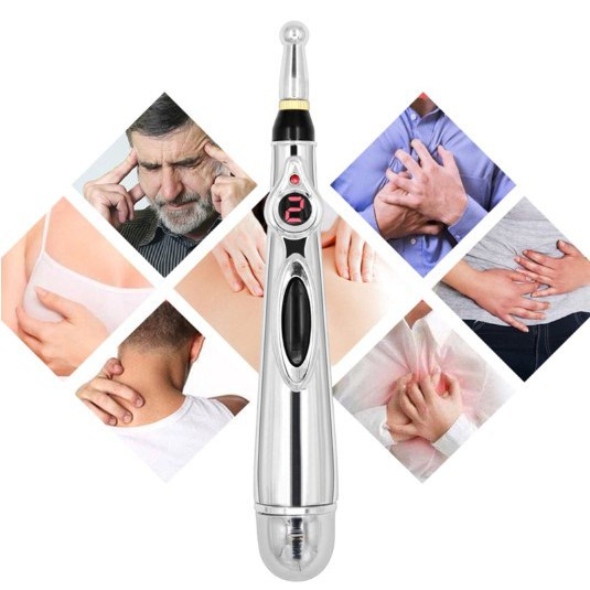 Bút châm cứu dò huyệt xung điện trị liệu F209 3 đầu cho người đau nhức xương khớp
