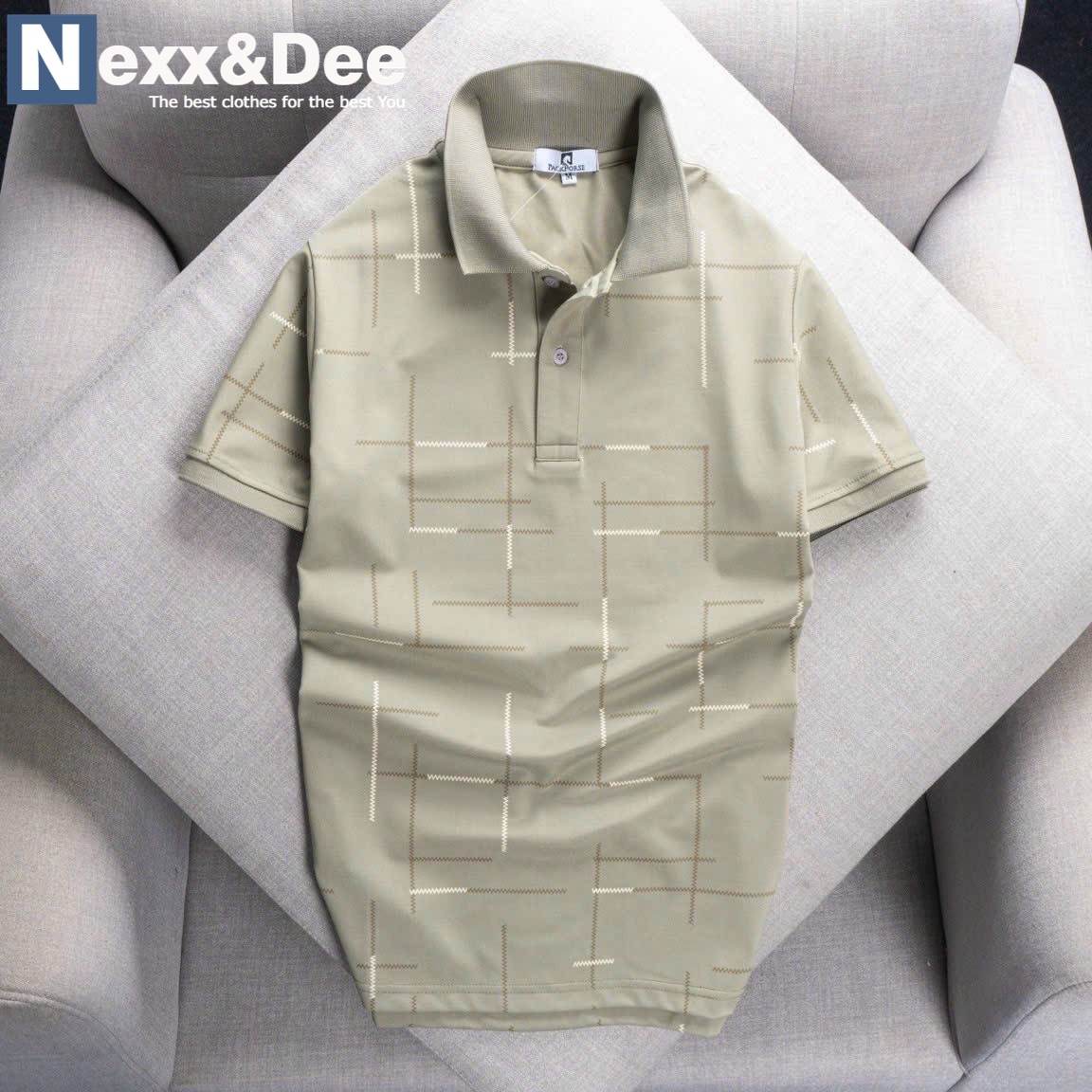 Áo thun polo nam, áo thun cá sấu nam hoạ tiết caro có cổ bẻ trẻ trung niên big size 3xl CB18