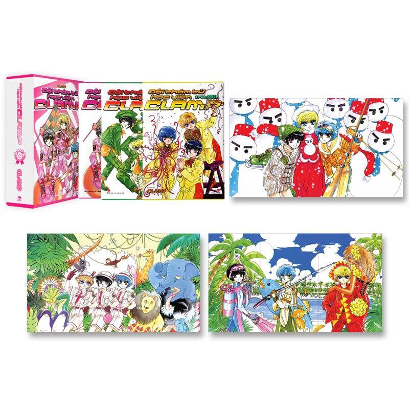 Boxset Đội Thám Tử Học Viện Clamp  - Tặng Kèm Poster Kẹp Mỗi Tập