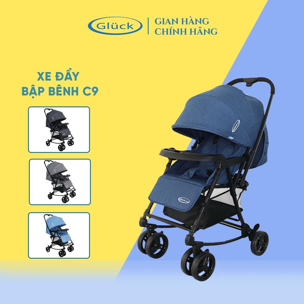 Xe đẩy gấp gọn, xe đẩy 2 chiều 3 tư thế cho bé Gluck Baby C9 cho bé 0 - 36 tháng tuổi