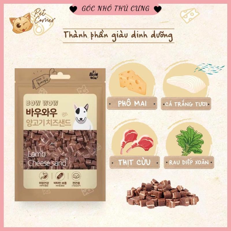 Phomai thịt cừu Bowwow - Phô mai cho chó mèo, giàu protein và canxi, chăm sóc xương khớp