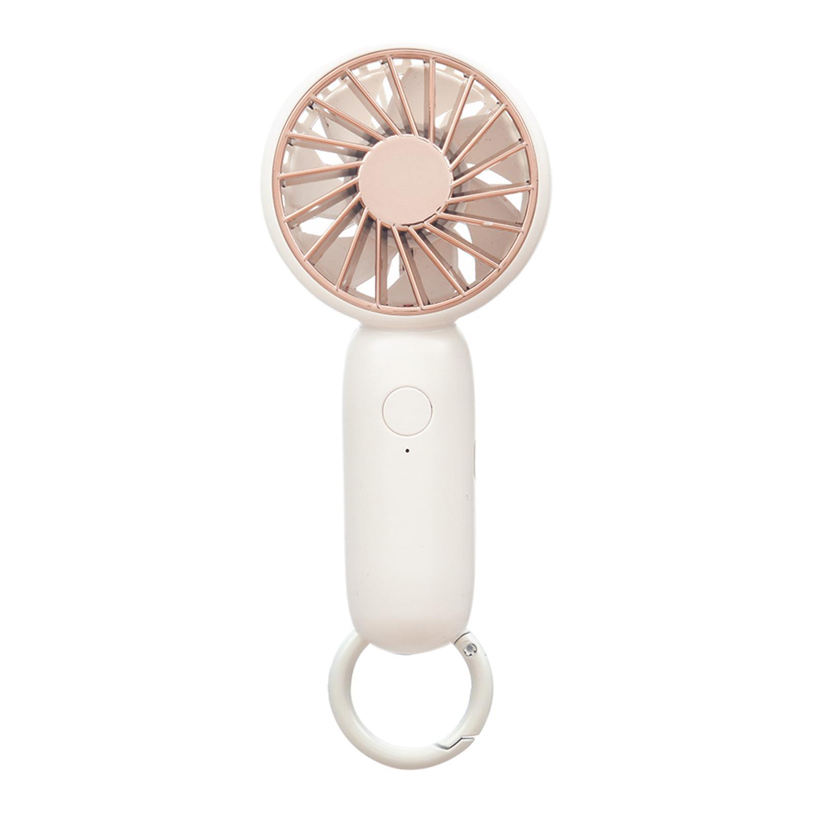 Mini Handheld Fan, USB Rechargeable Desk Fan, 3 Speeds Portable Personal Fan for Travel