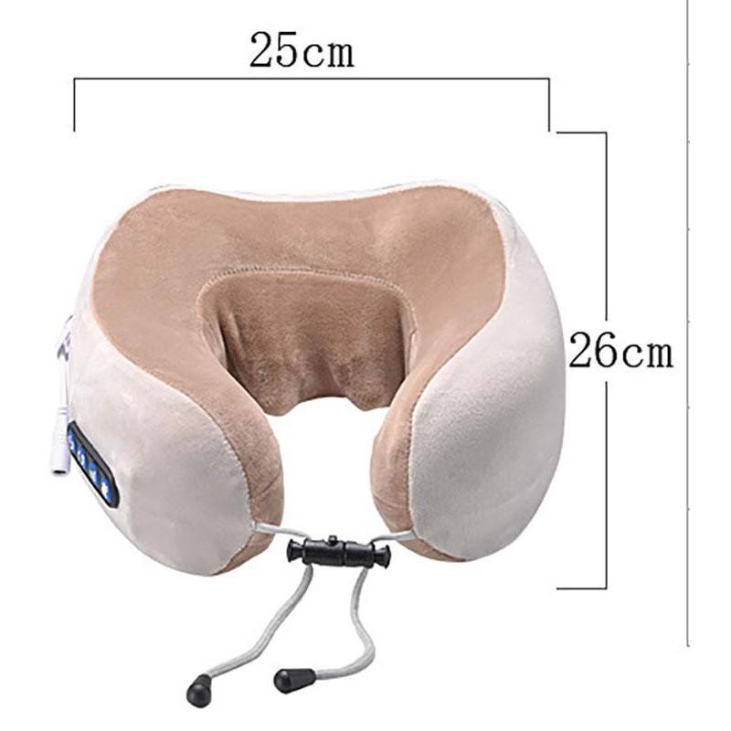 Gối Massage Cổ Vai Gáy Chữ U Đa Chức Năng - Máy Mát Xa Hồng Ngoại Hỗ Trợ Giảm Đau Mỏi Vùng Vai Gáy