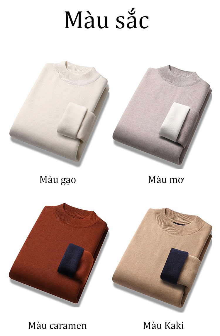 Áo len nam dài tay cổ tròn kiểu dáng Hàn Quốc phong cách trẻ trung ấn tượng - AOLEN.02