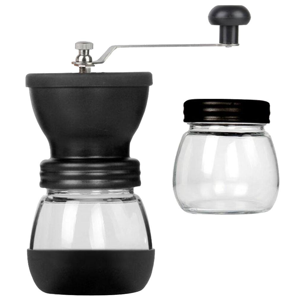 Portable Manual Coffee Grinder with Ceramic Burr Bean Mill Tool Hand Grinder