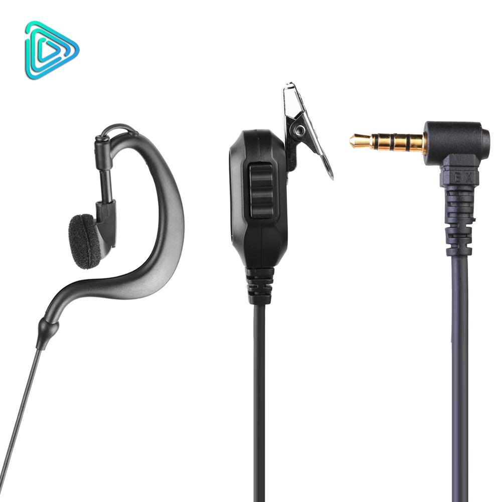 Tai Nghe bộ đàm 1 chân 3.5mm kèm Mic PTT. Phù hợp cho bộ đàm Motorola, Kenwood, Icom,… 1 cổng cắm