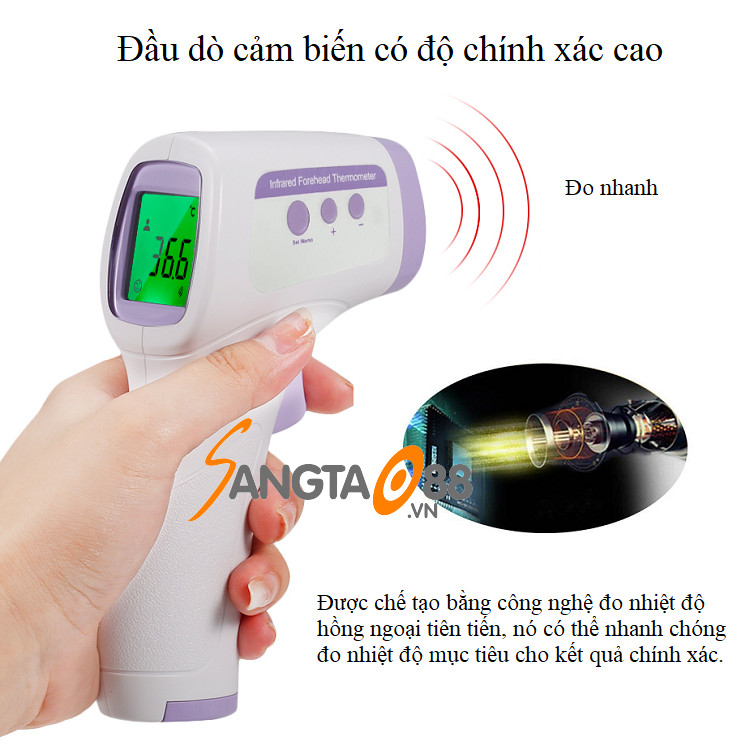 Nhiệt kế hồng ngoại 360 độ GF-Z99Y ( Đo nhiệt độ cơ thể, nhiệt độ nước, sữa cho bé )