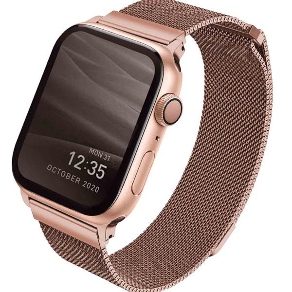 HÀNG CHÍNH HÃNG - Dây dành cho Apple Watch UNIQ Dante Mesh Steel Strap Dành Cho Series 1/8/SE Bền Bỉ Thiết Kế Sang Trọng Độc Lạ