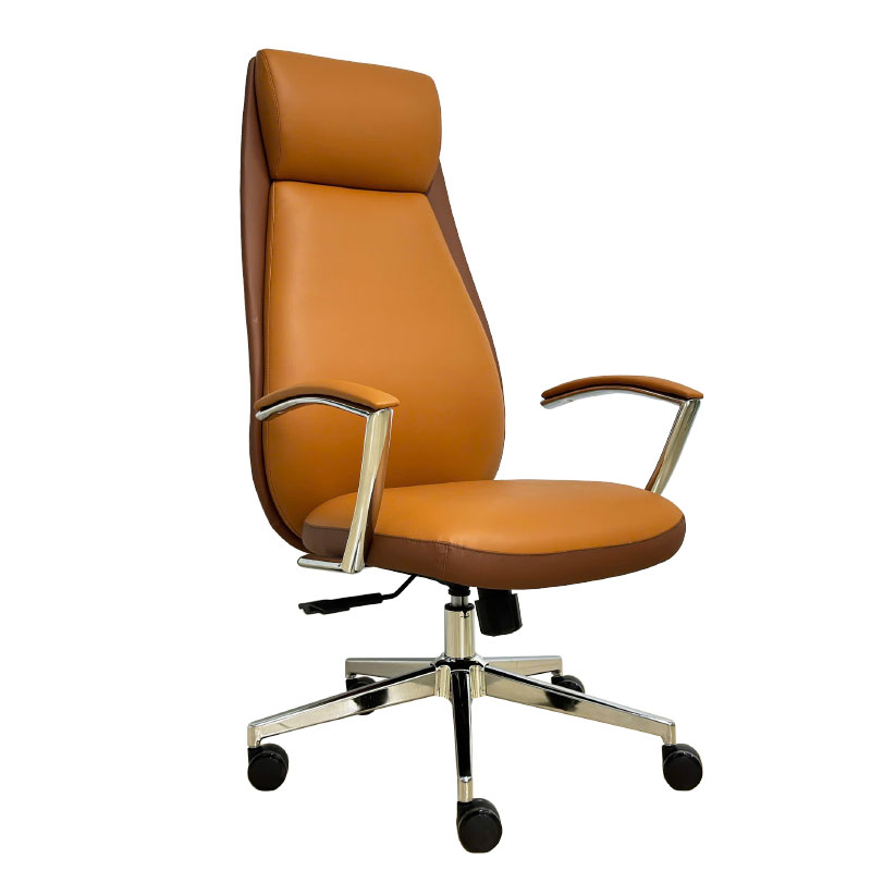 Ghế ngồi làm việc dành cho Sếp nữ CM4497-P Nội thất Capta Ghế xoay văn phòng nệm da PU cao cấp gật gù chân thép mạ cao tại tp hcm