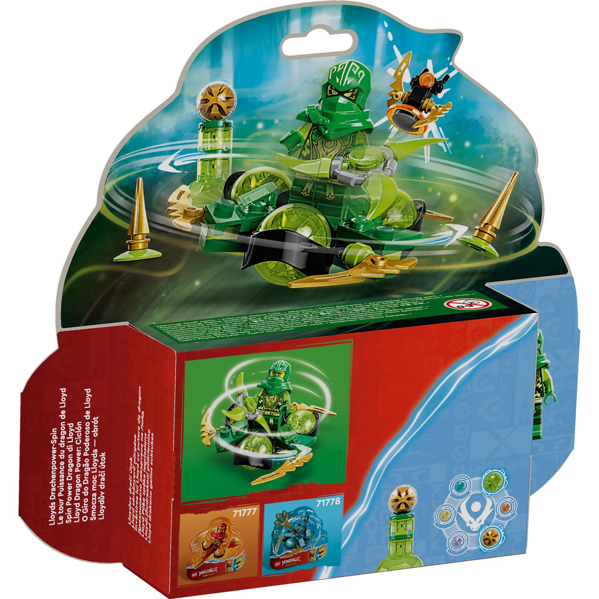 LEGO Ninjago 71779 Đồ chơi lắp ráp Con quay năng lượng rồng của Lloyd (56 chi tiết)