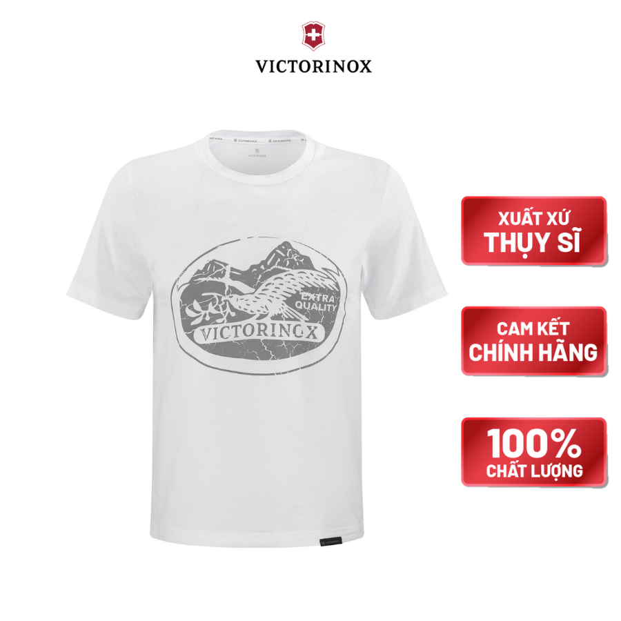 Áo thun Victorinox Brand Collection Heritage Graphic Tee - White