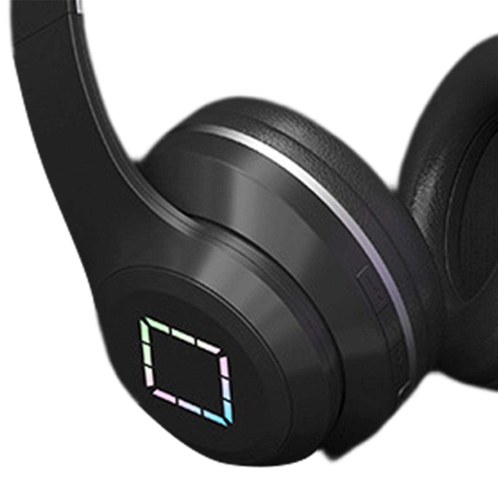 Over Ear Headphones RGB Light Low Latency Volume Control for Online Teaching