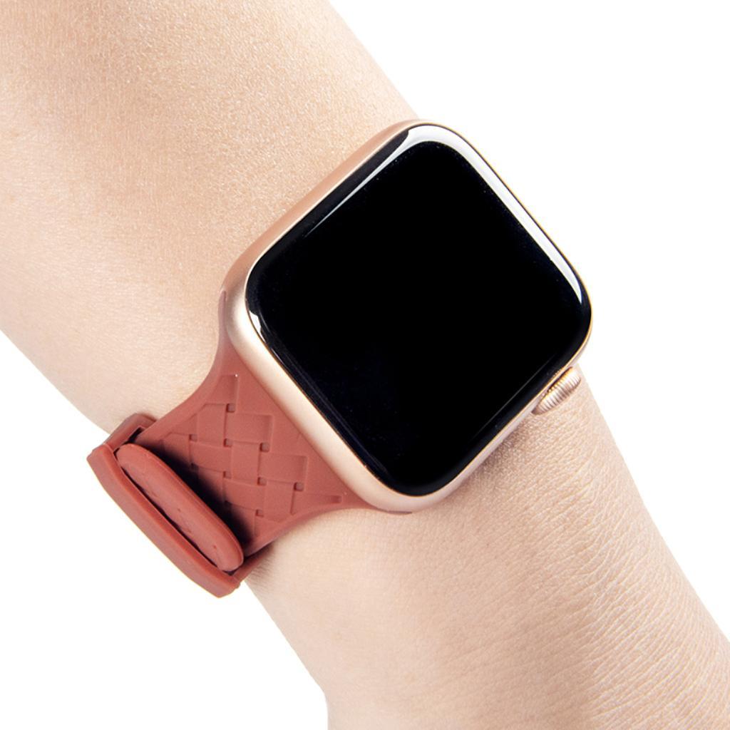Silicone Watch Band Non-toxic/Anti-sweat/Waterproof Strap with Buckle for Apple Watch 4