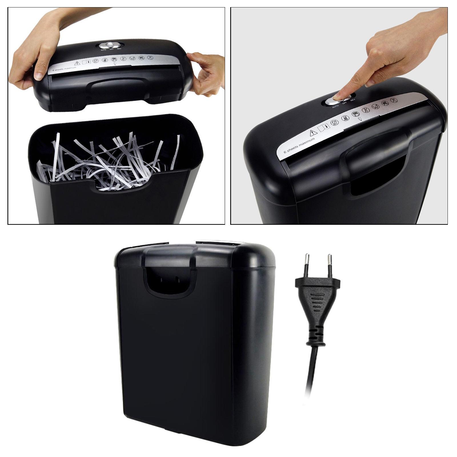 6-Sheet Paper Shredder Paper Mini Silent A4 Office Shredder 10L Capacity
