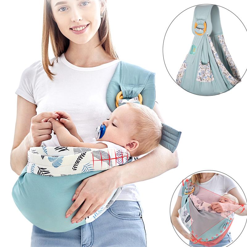 Em Bé Sling Cho Trẻ Sơ Sinh Sling Vòng Ba Lô Quấn Bé Kangaroo Trẻ Sơ Sinh Thoáng Khí Cho Bé Giá Đỡ Điều Dưỡng Cho Con Bú Khăn
