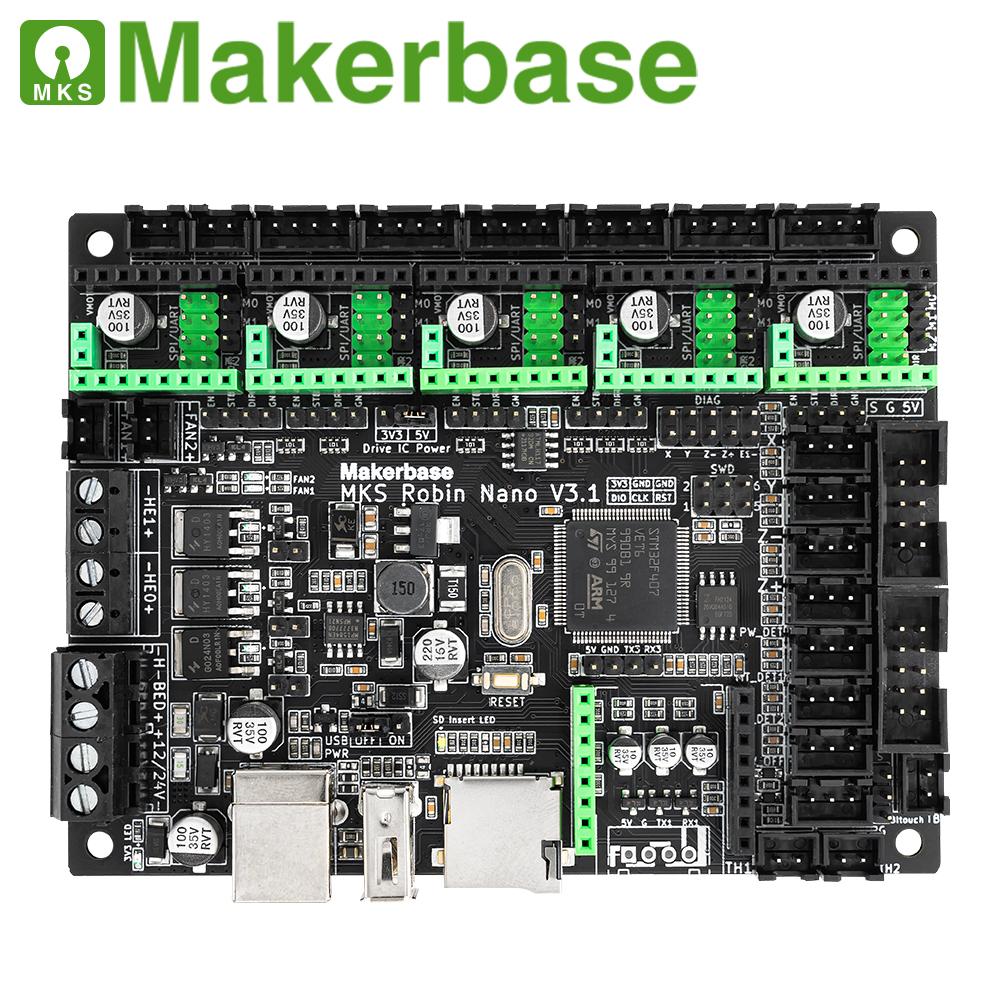 Makerbase MKS Robin Nano V3 Eagle 32bit 168MHz F407 Bảng điều khiển Máy in 3D Bộ phận TFT Màn hình USB in