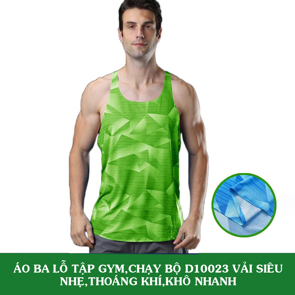 Áo Ba Lỗ Tập Gym,Chạy Bộ D10023 Thoáng Khí,Khô Nhanh