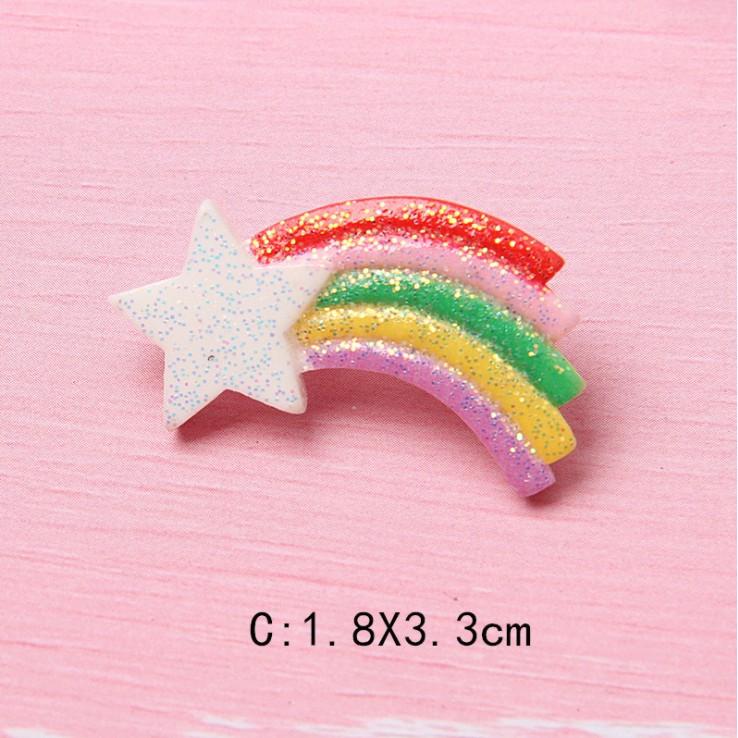 Chuyên Charm * Charm kỳ lân Unicorn nhũ bạc cho các bạn làm trang trí vỏ điện thoại, Jibbitz, DIY