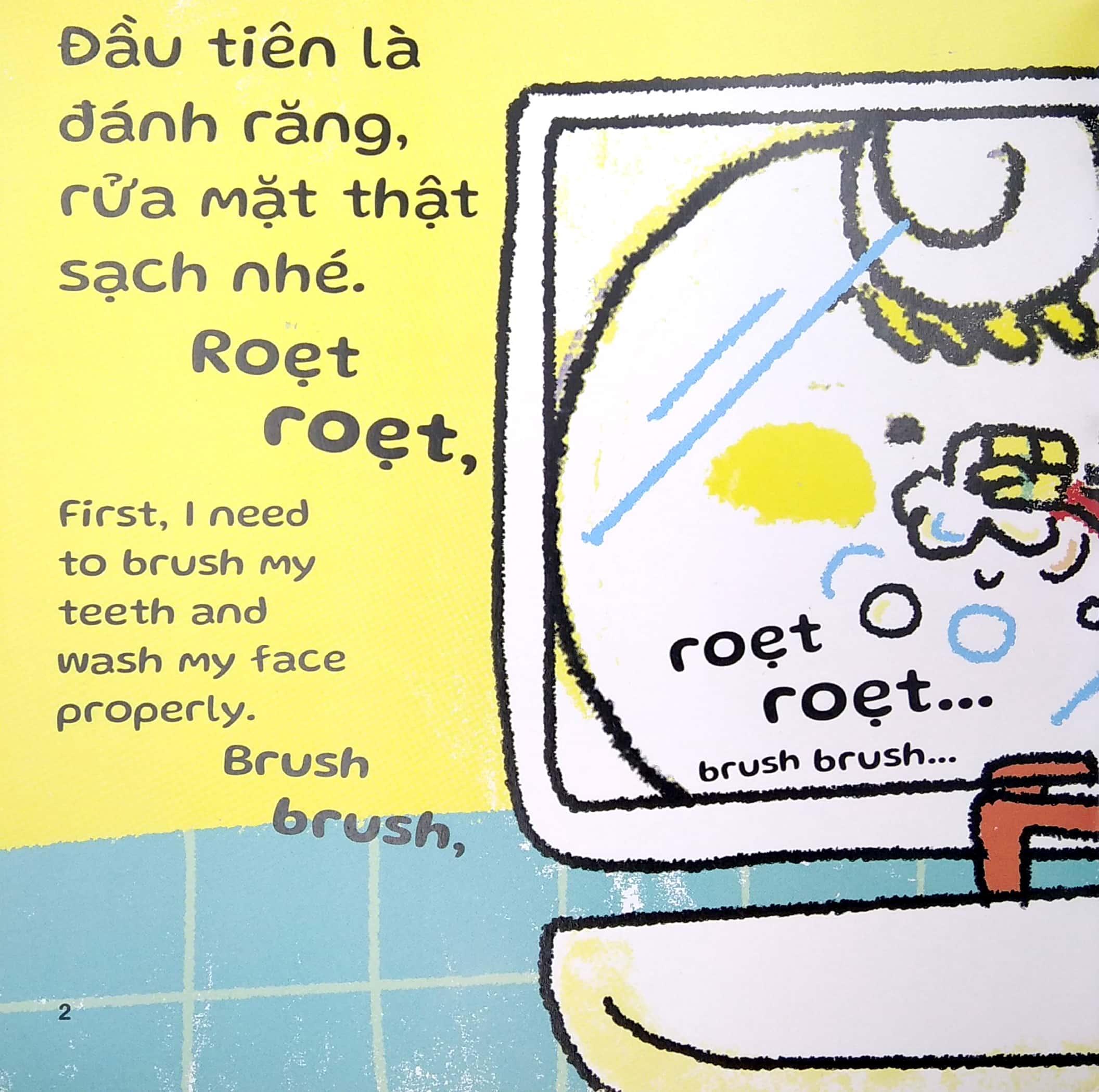 Sách Ehon Miu Miu Tự Lập Phần 2 Song Ngữ - Đi Học