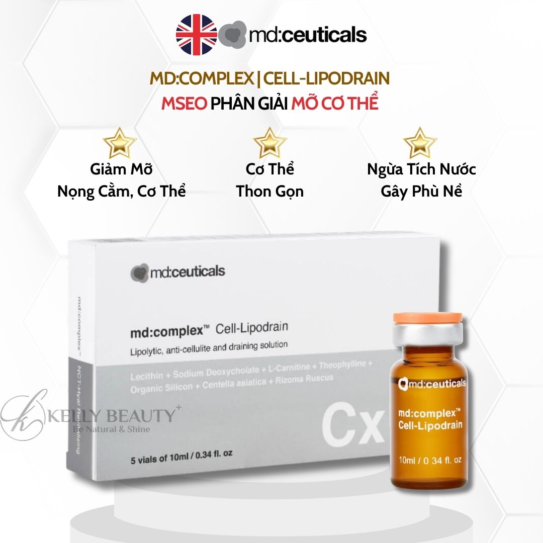 Meso Phân Giải Mỡ Cơ Thể MD:COMPLEX Cell-Lipodrain - md:ceuticals Mesotherapy | Kelly Beauty