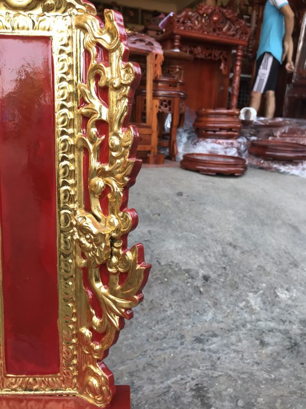 Bài Vị để ban Thờ gỗ Hương dát vàng cao 61cm cực đẹp