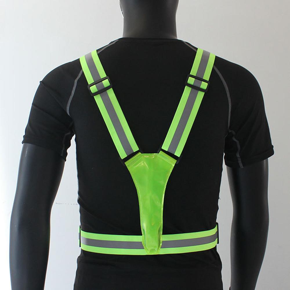 LED Reflective Vest USB Rechargeable LED Light Up Vest High Visibility Adjustable Running Vest Safety Night Running Gear