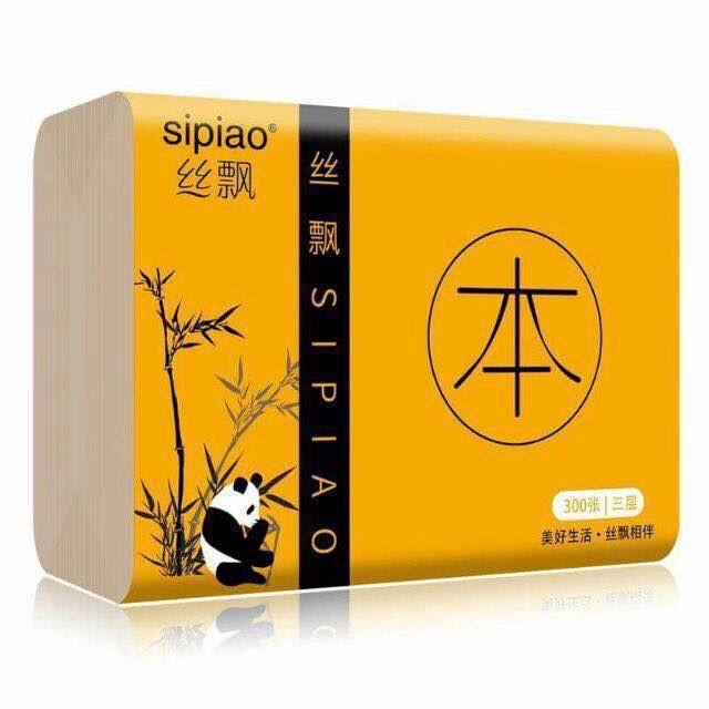 GIẤY ĂN GẤU TRÚC SIPIAO ( 1 TÚI 300 TỜ) (chất lượng- cao giá tốt)