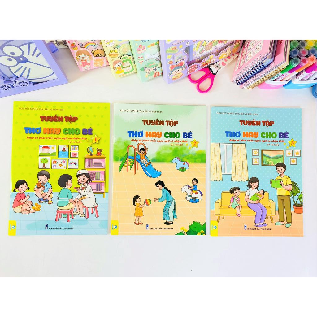 Sách - Tuyển Tập Thơ Hay Cho Bé - Giúp bé phát triển Ngôn ngữ và Nhận thức 0-6 tuổi (B80) - ndbooks