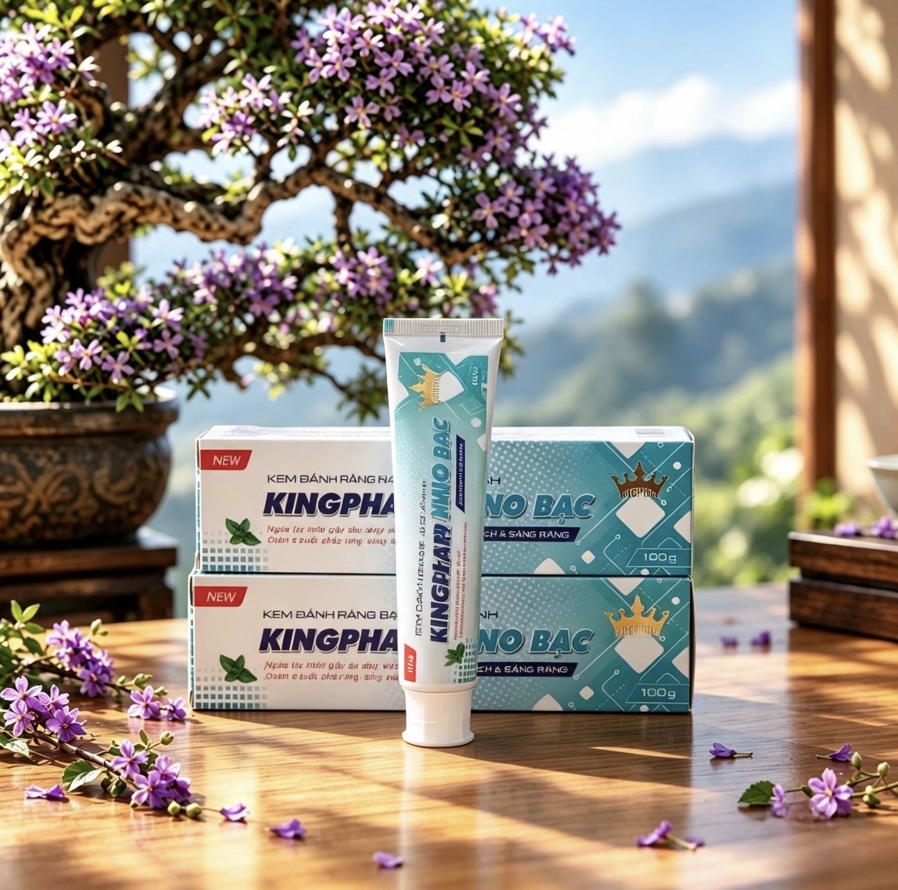 Combo 2 tupe/100g -Kem đánh răng Nano bạc Kingphar