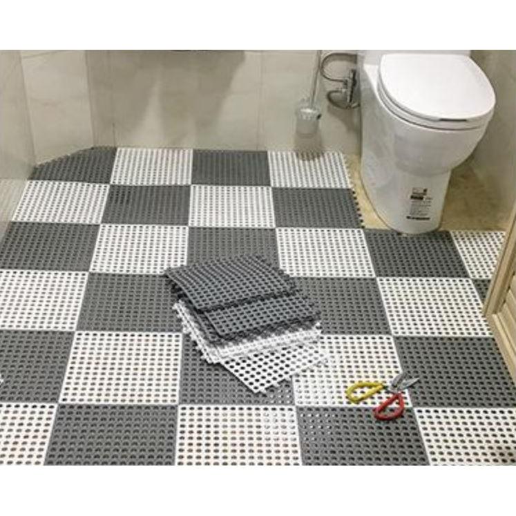 Miếng lót sàn chống trơn cho nhà tắm, nhà vệ sinh, nhà bếp và các khu vực ẩm ướt và trơn trượt (30cmx30cm một tấm)