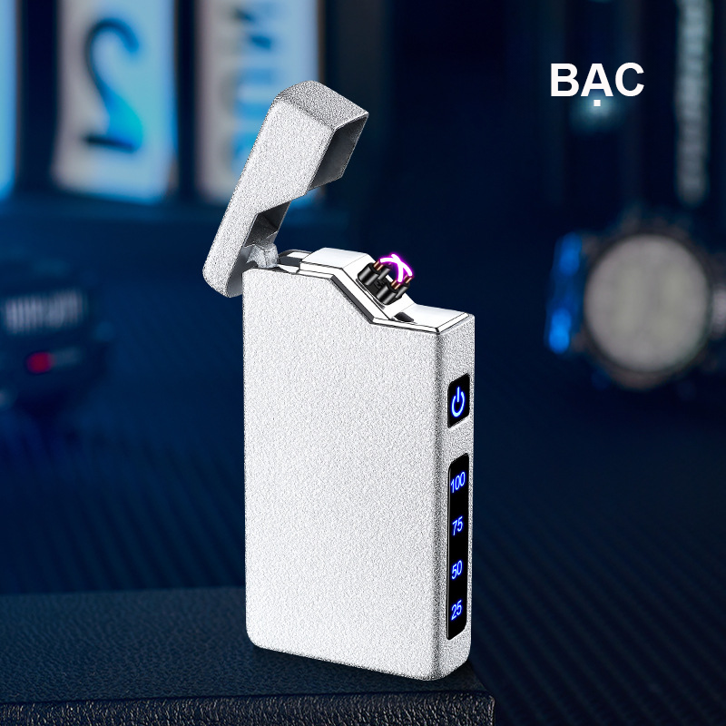 Bật Lửa Điện Tia Plasmas Vân Nhám Cao Cấp - Sạc Điện