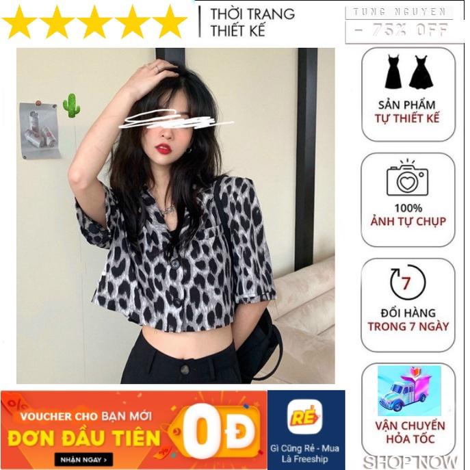 Áo Crtop - Áo Mẫu Vest Da Beo Sành Điệu PK