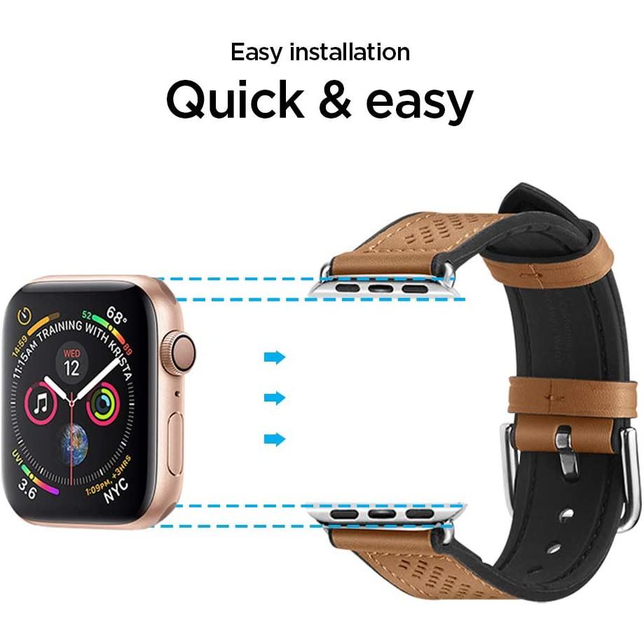 Dây đeo cho Apple Watch Series 1/2/3/4/5/6/SE - Spigen Retro Fit - hàng chính hãng