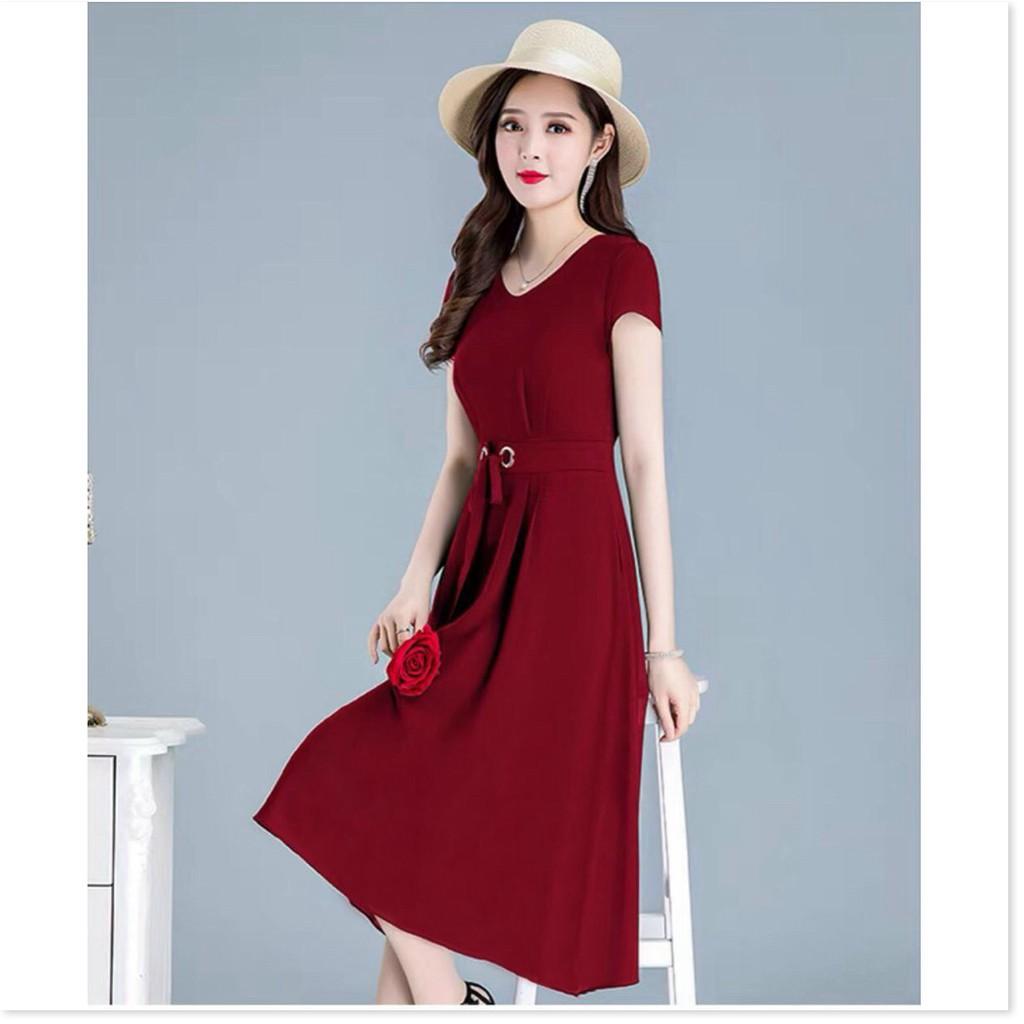 Đầm poly 2 da nữ dự tiệc siêu sang cho các chị em lựa chọn KHANH AN FASHION