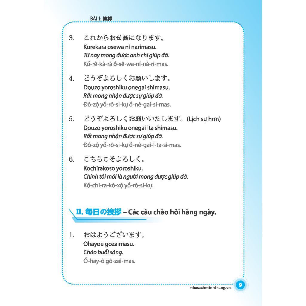 Sách - 10 Phút Tự Học Tiếng Nhật Mỗi Ngày - Minh Thắng