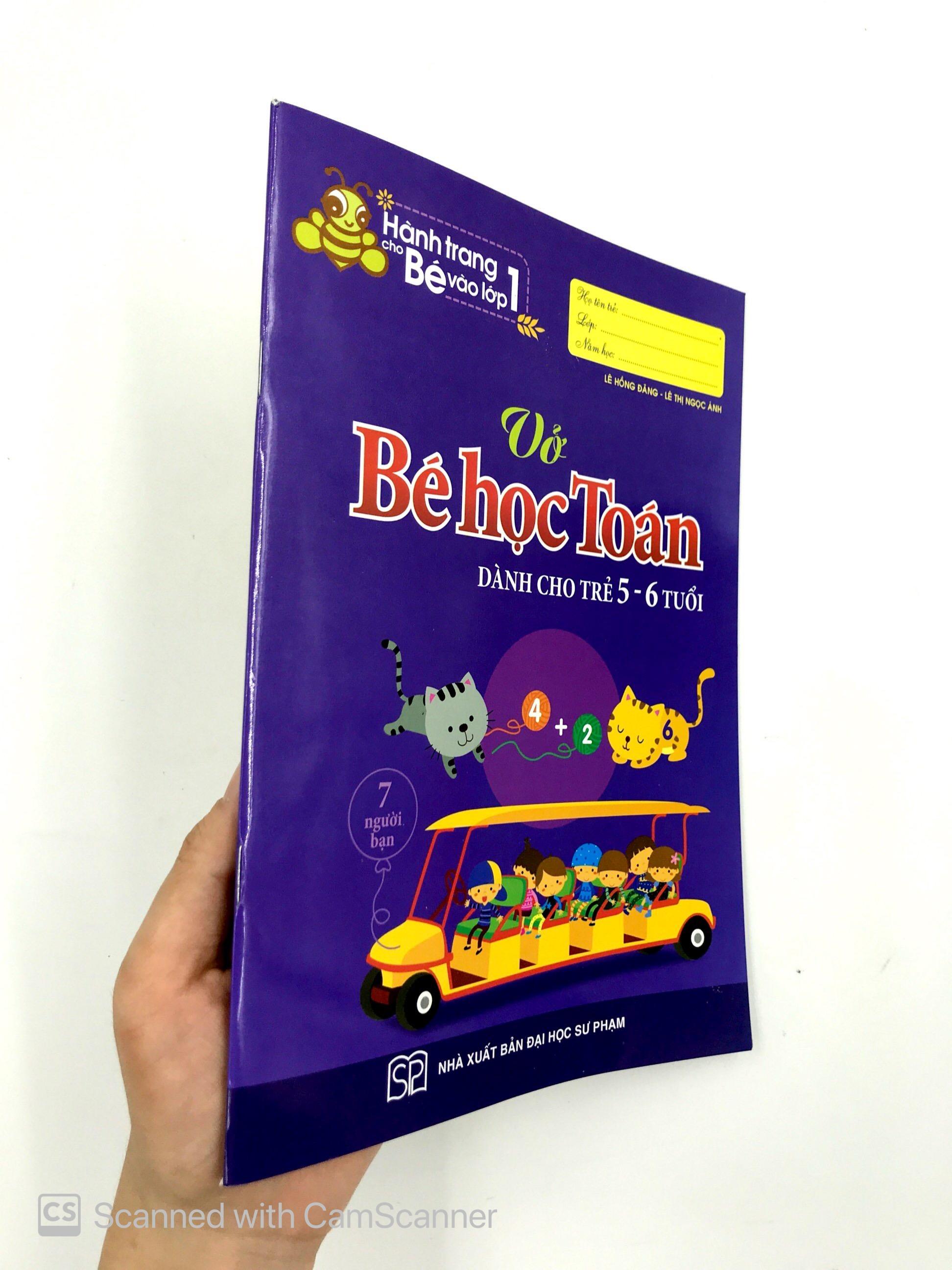 Hành Trang Cho Bé Vào Lớp 1 - Vở Bé Học Toán - Dành Cho Trẻ 5-6 Tuổi