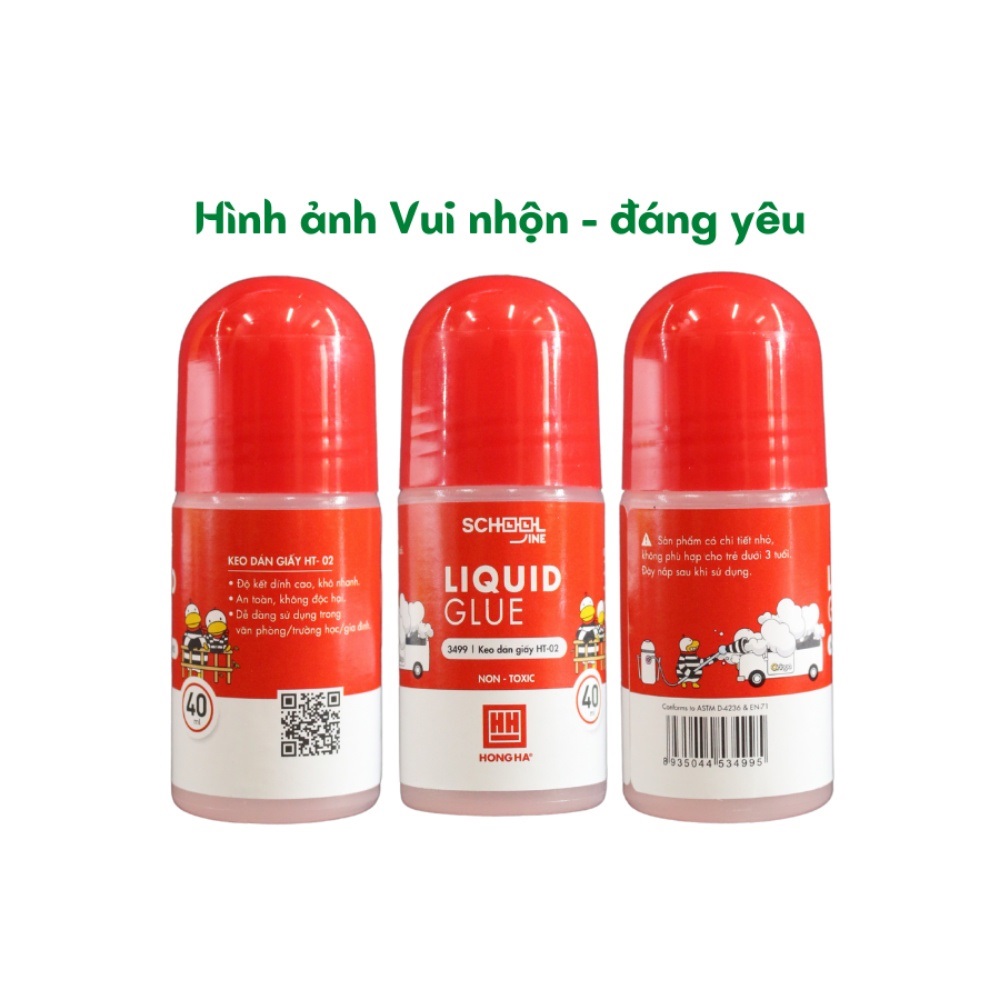 Keo Dán Giấy Cho Học Sinh Oringa HH – 3499 Sản Phẩm An Toàn, Không Độc Hại Cho Người Sử Dụng Độ Kết Dính Của Keo Dán Cao, Khô Nhanh.
