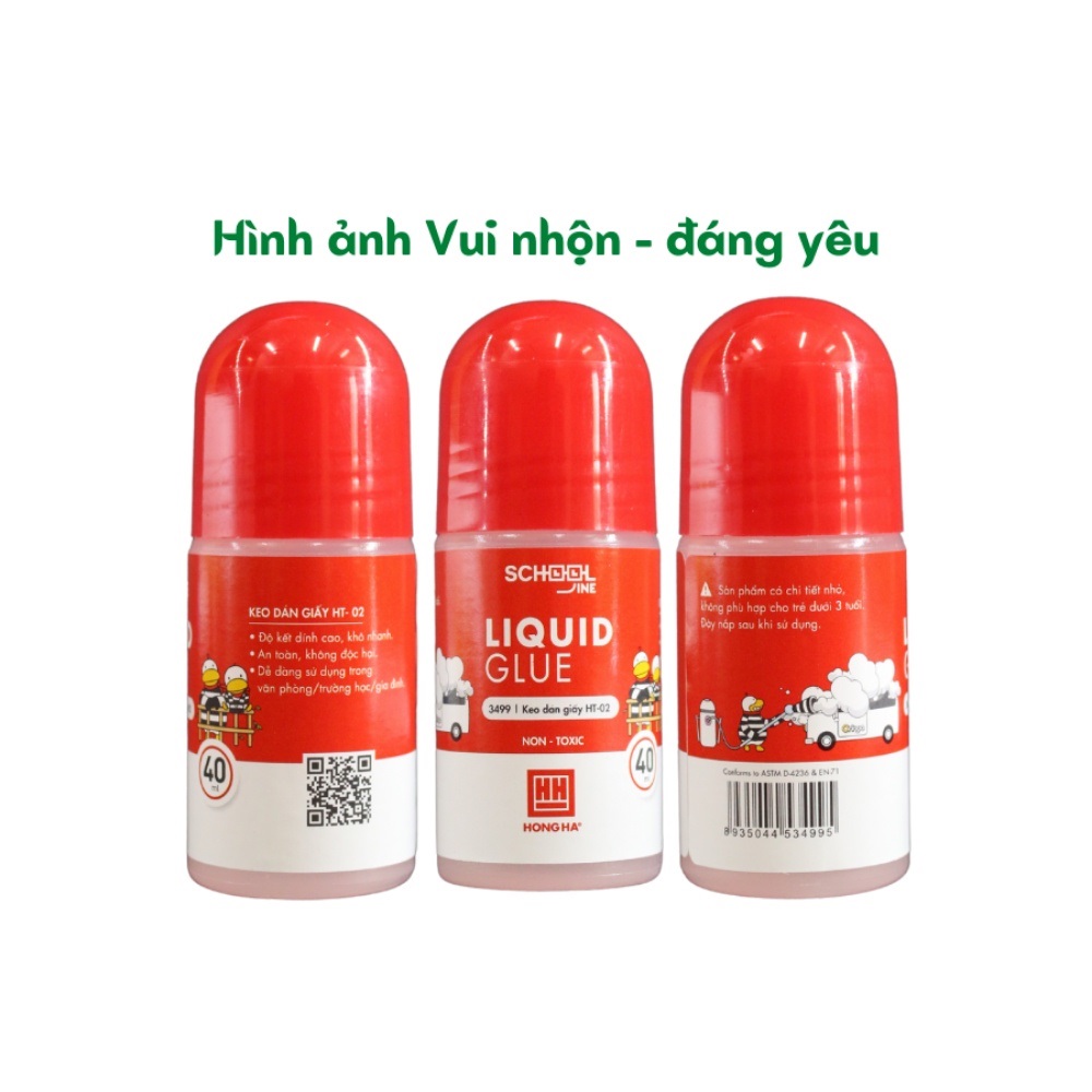 Keo Dán Giấy Cho Học Sinh Oringa HH – 3499  Sản Phẩm An Toàn, Không Độc Hại Cho Người Sử Dụng Độ Kết Dính Của Keo Dán Cao, Khô Nhanh.